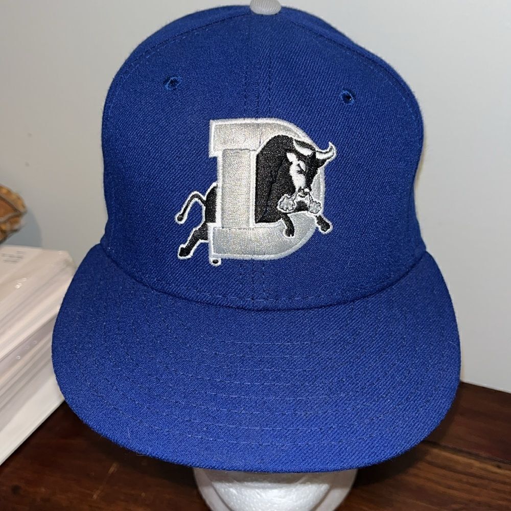 Royal Duke Blue & white MILB new era fitted Bull Durham Bulls baseball cap 7